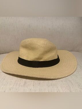 Classic Straw Panama Hat with Black Band - Men's Sun Hat